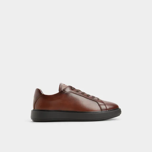 ALDO Elloi baskets cuir cognac semelle noire homme