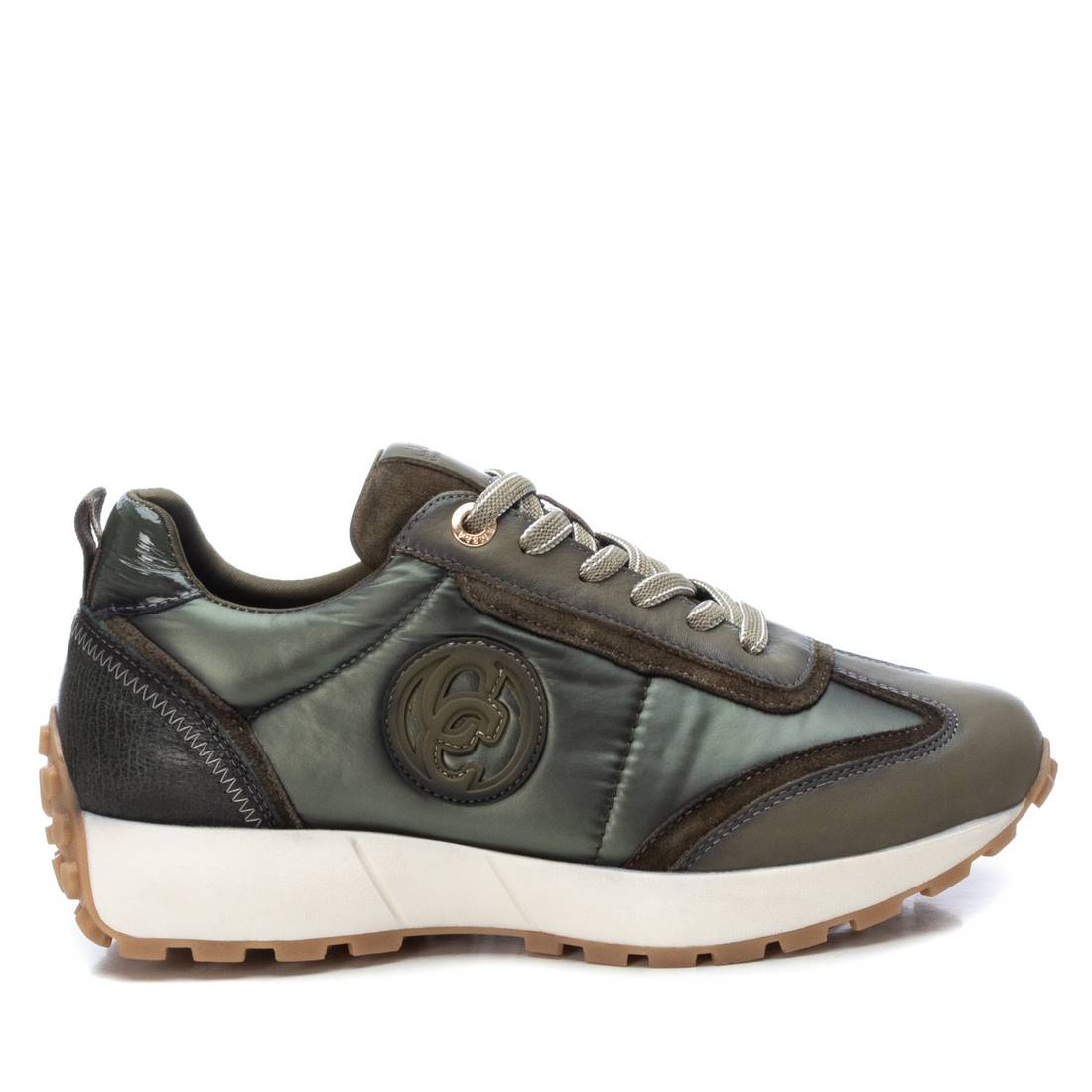 Carmela 16111701 baskets femme vertes cuir