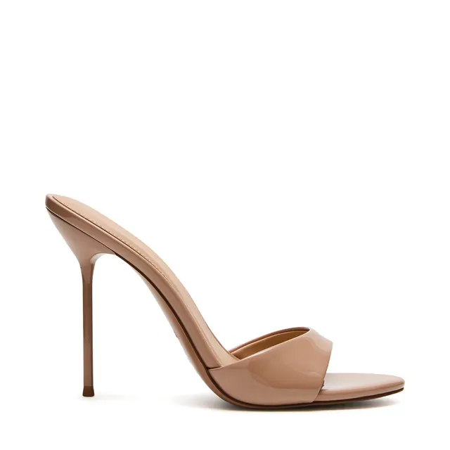 Steve Madden Davina sandales verni beige talon 10 cm