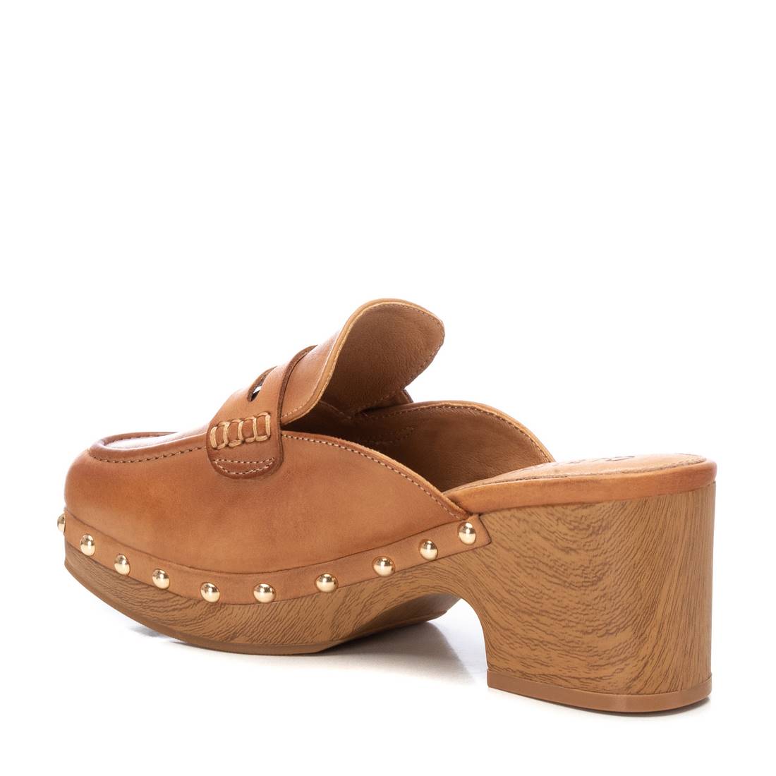 Carmela 16147702 sabot cuir marron talon 7 cm