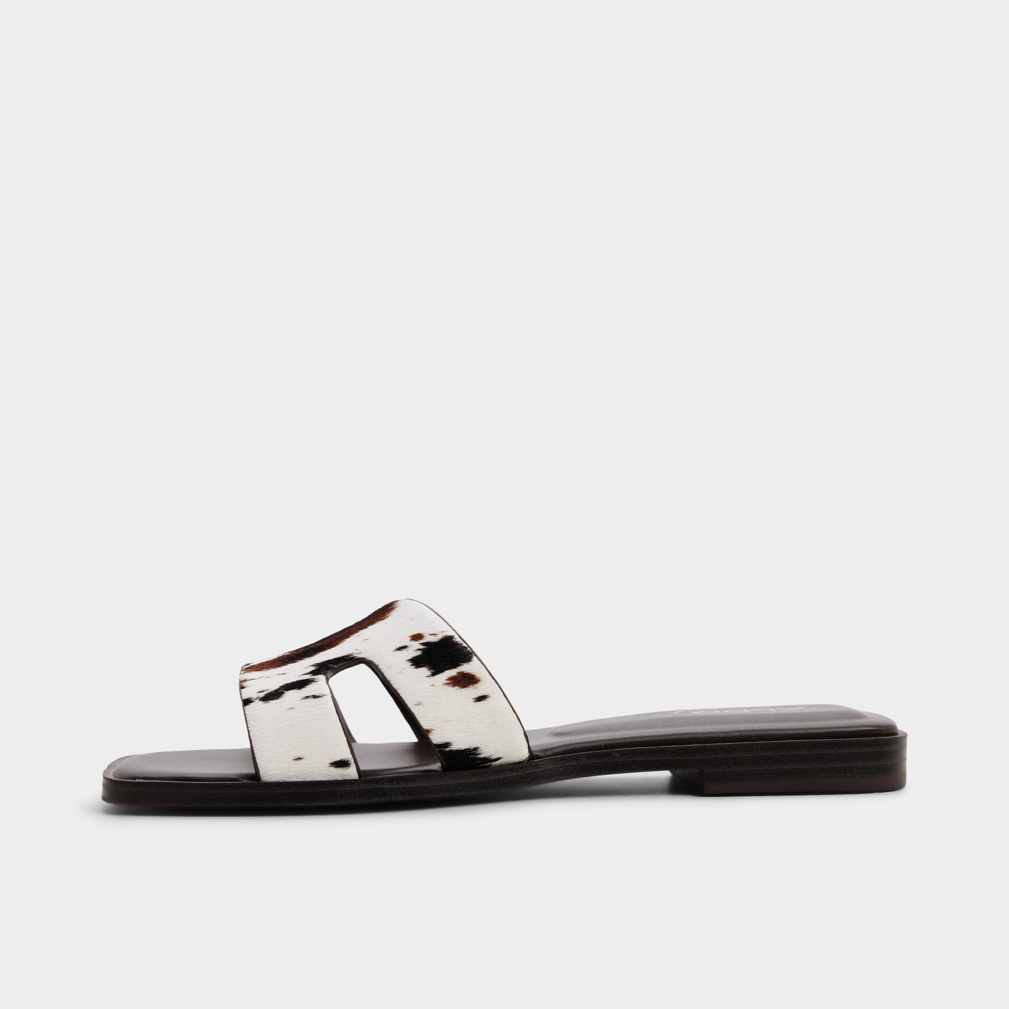 ALDO Itsandal sandales plates imprimé vache