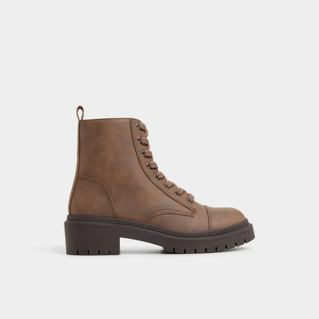 Aldo Goer bottines combat marron à semelle crantée