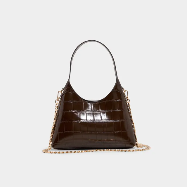 ALDO Smallharperr sac hobo marron croco