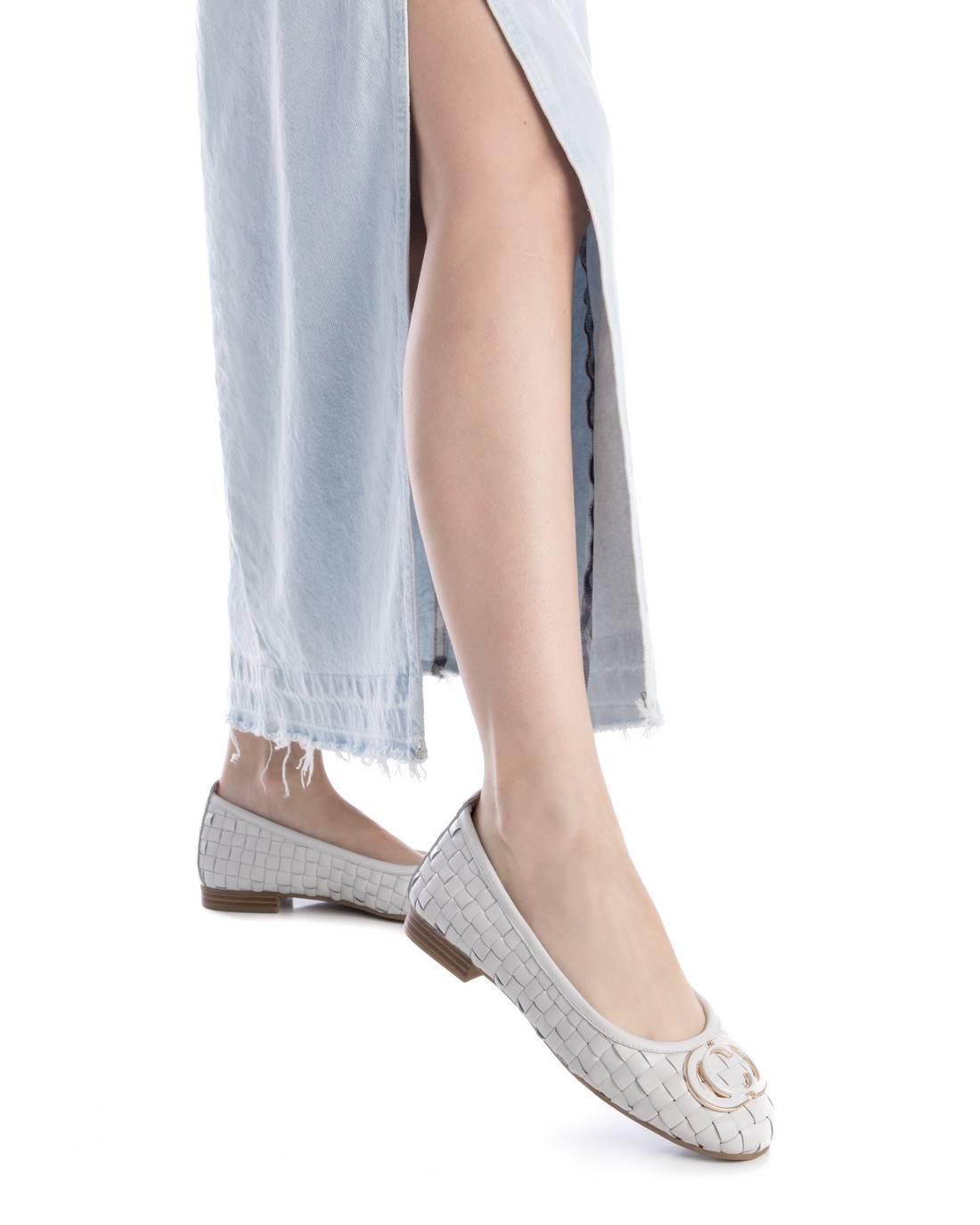 Carmela 16216904 ballerine cuir blanc