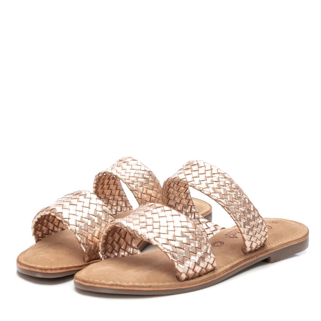 Carmela 16164601 sandale cuir doré entrelacée