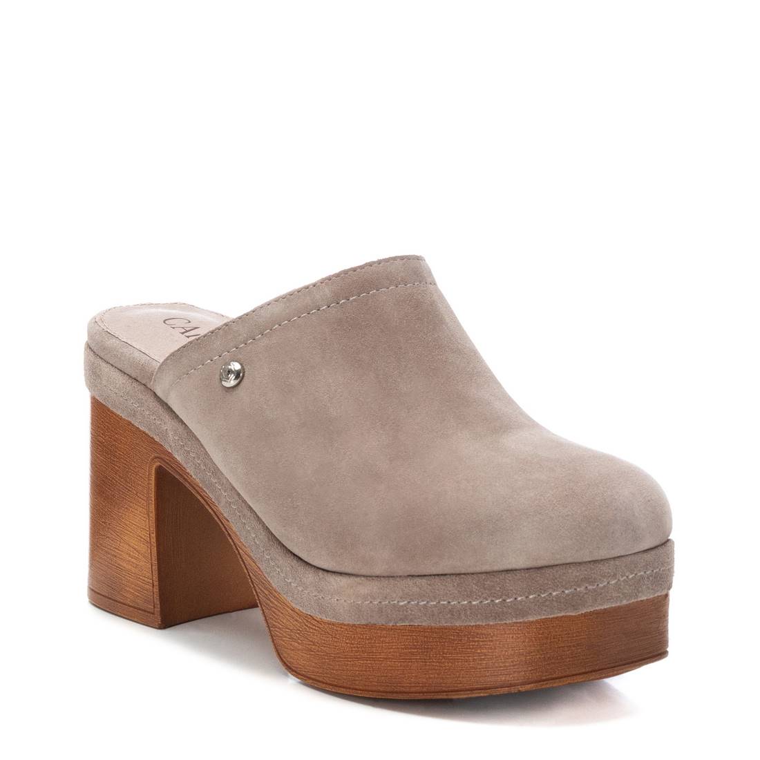 Carmela 16057001 sabots femme marron cuir talon