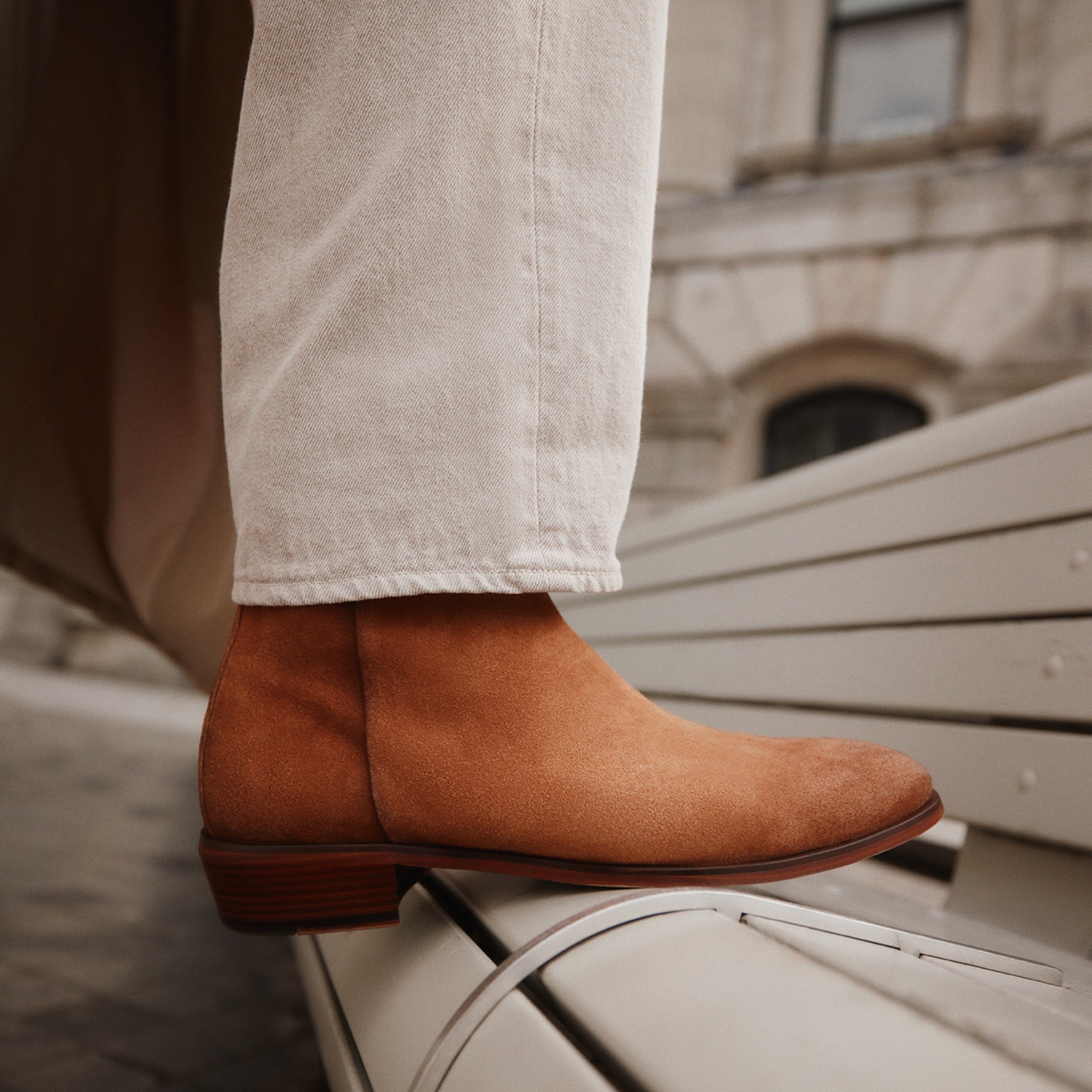 Aldo Amur bottines homme daim sable