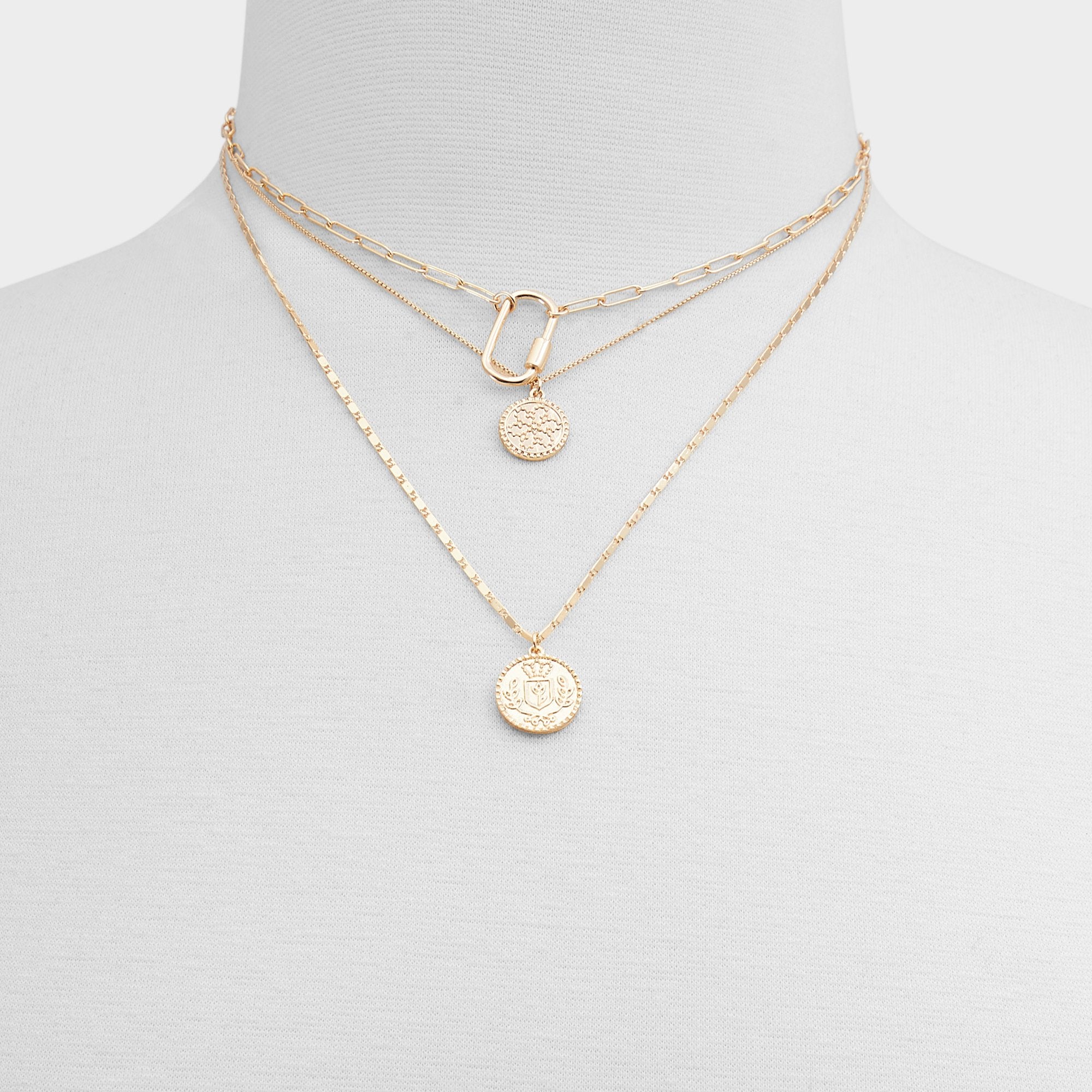 ALDO Intuition collier femme multicouche doré