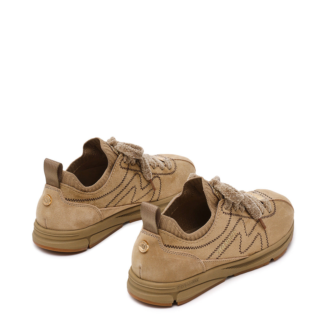 Steve Madden Covert baskets taupe daim 2 cm