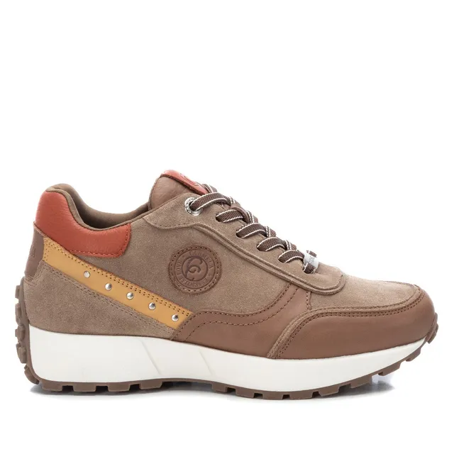 Carmela 16010003 baskets femme marron cuir lacets