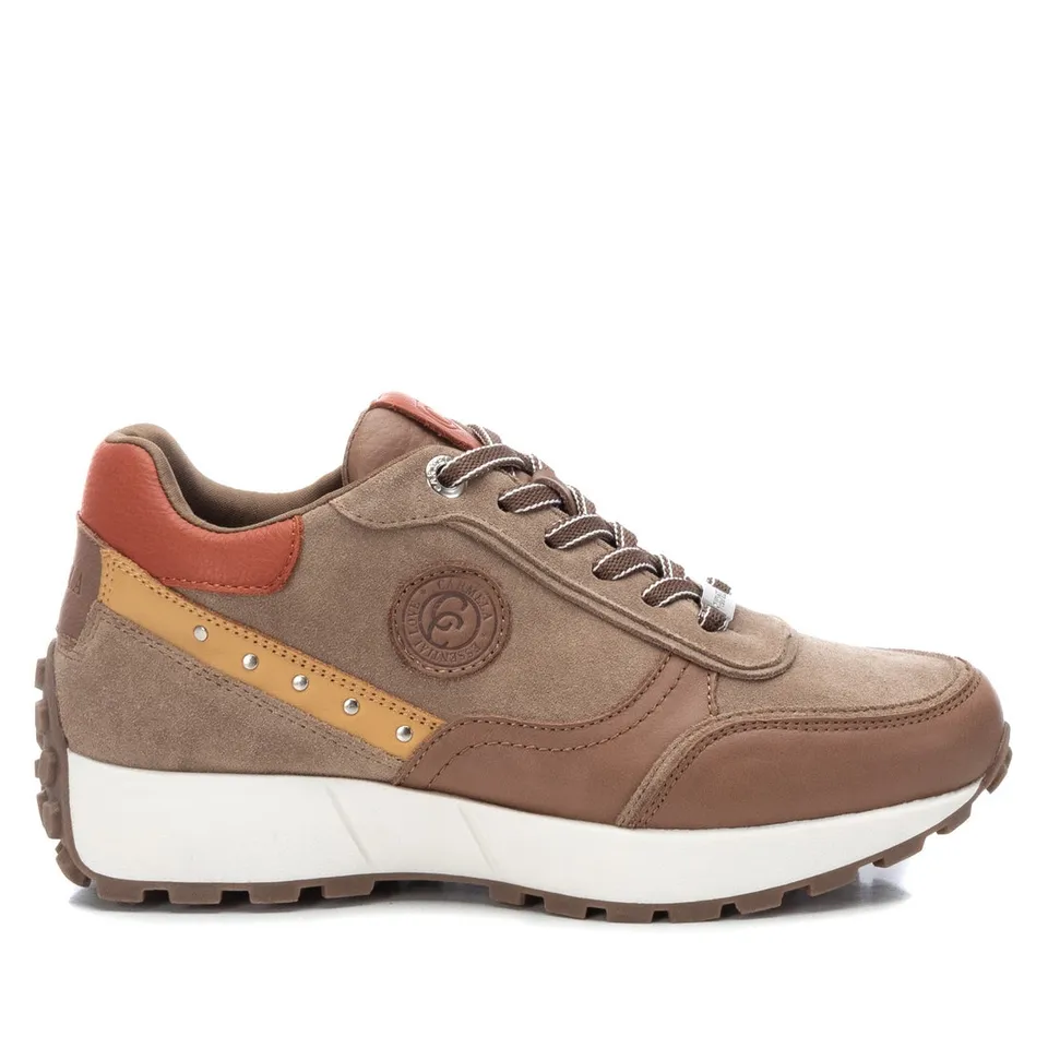 Carmela 16010003 baskets femme marron cuir lacets