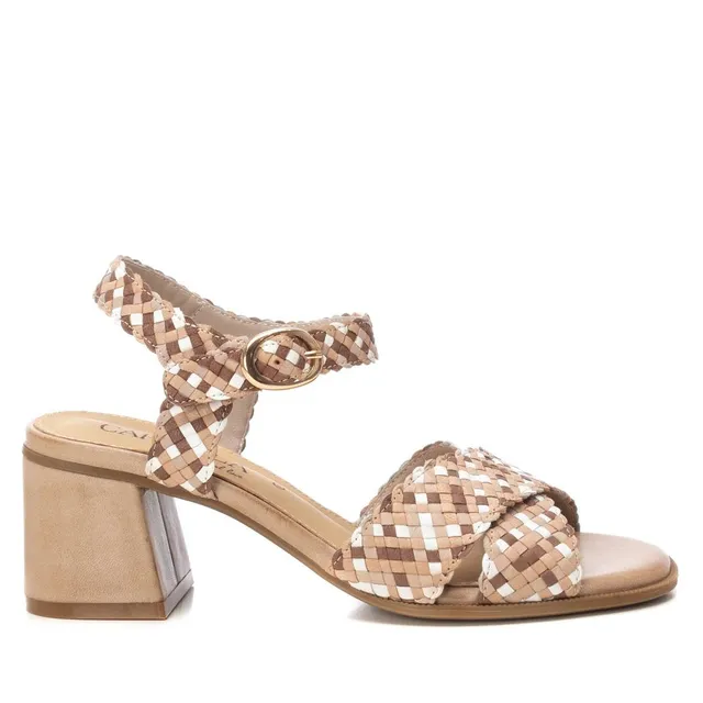 Carmela 16219207 sandale cuir talon moyen beige