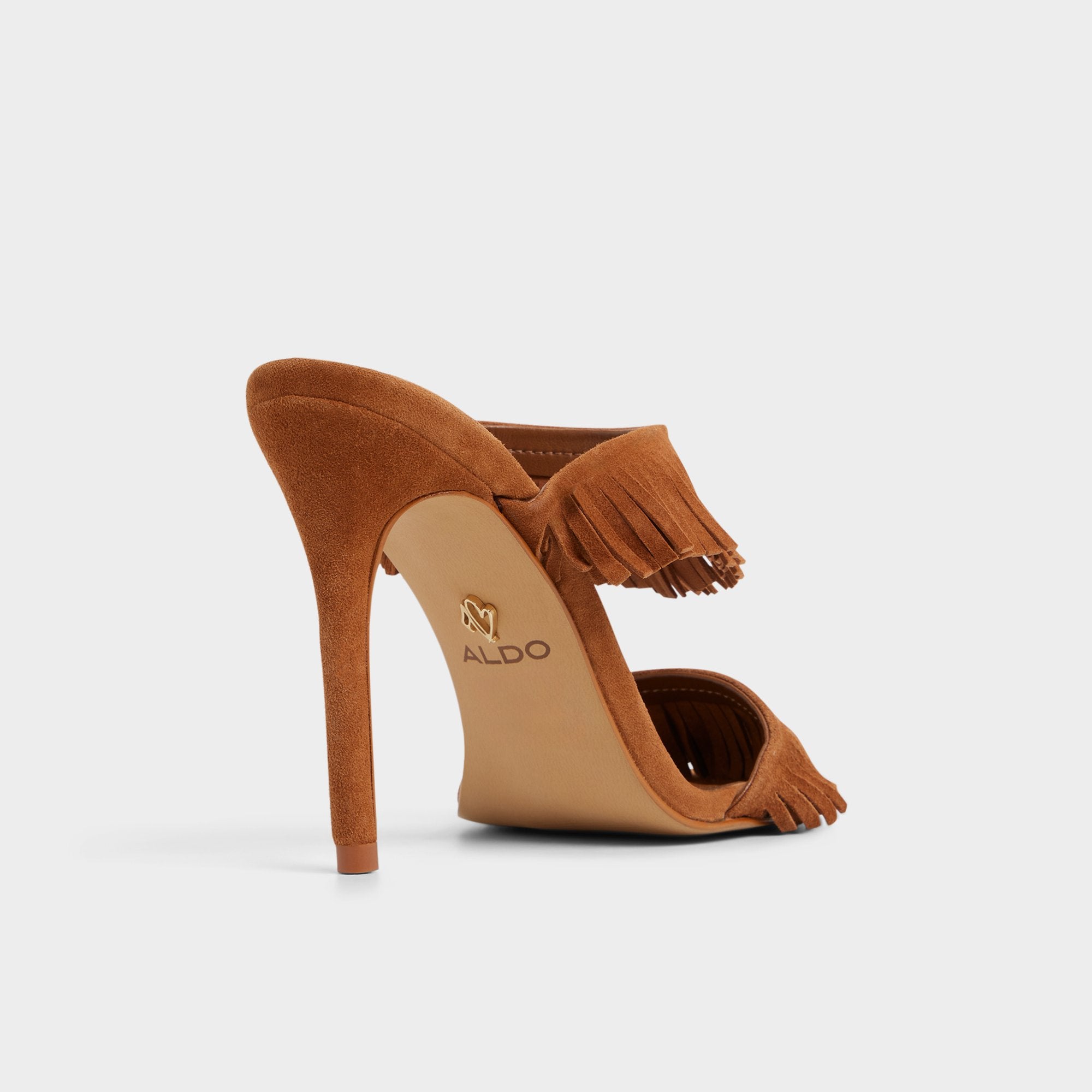 ALDO Nahanie escarpins suède camel à franges
