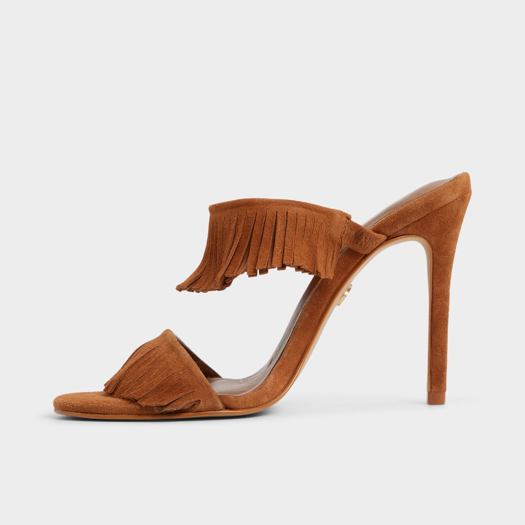 ALDO Nahanie escarpins suède camel à franges