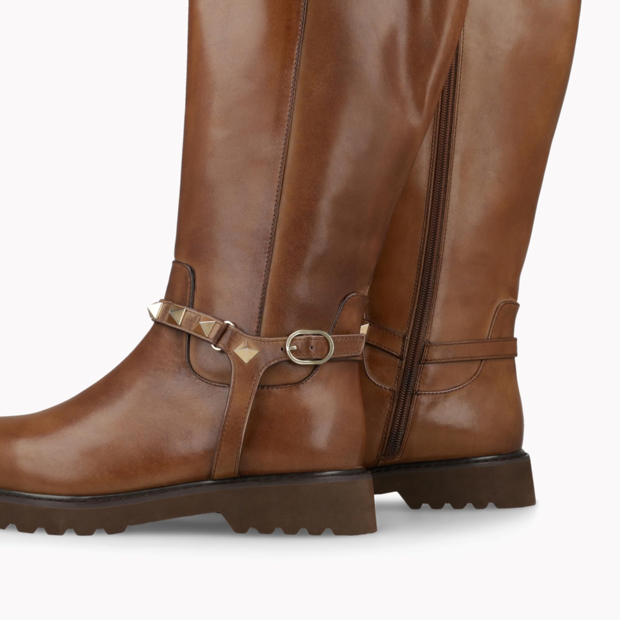 LODI A-MAD5660 bottes cuir marron à talon