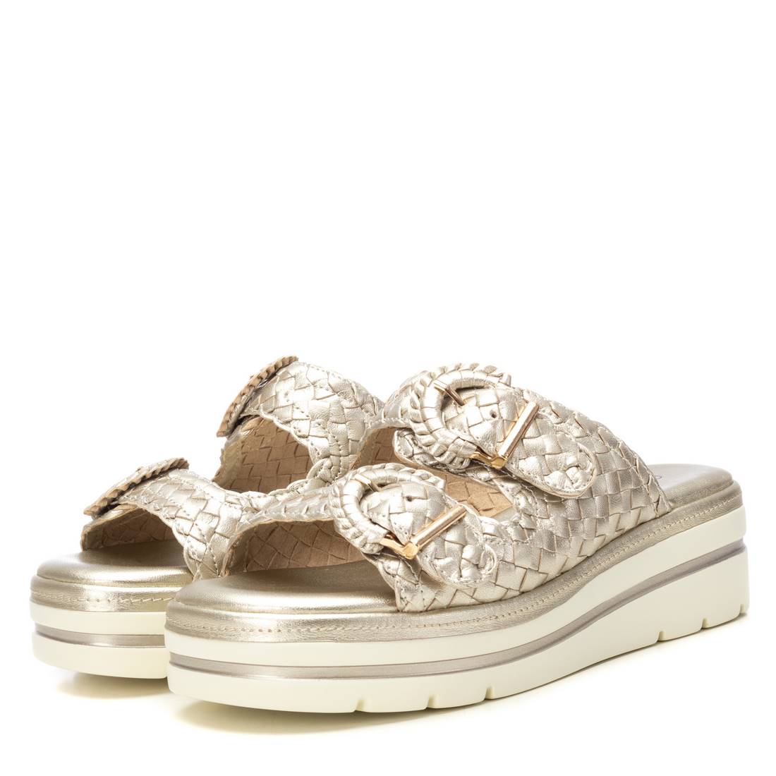 Carmela 16233505 sandale cuir doré compensée