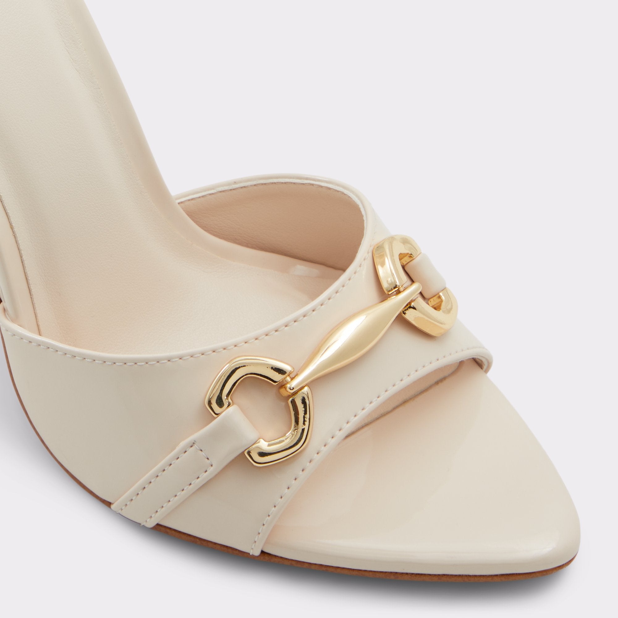 ALDO Edoassi mules à talon beige bout pointu