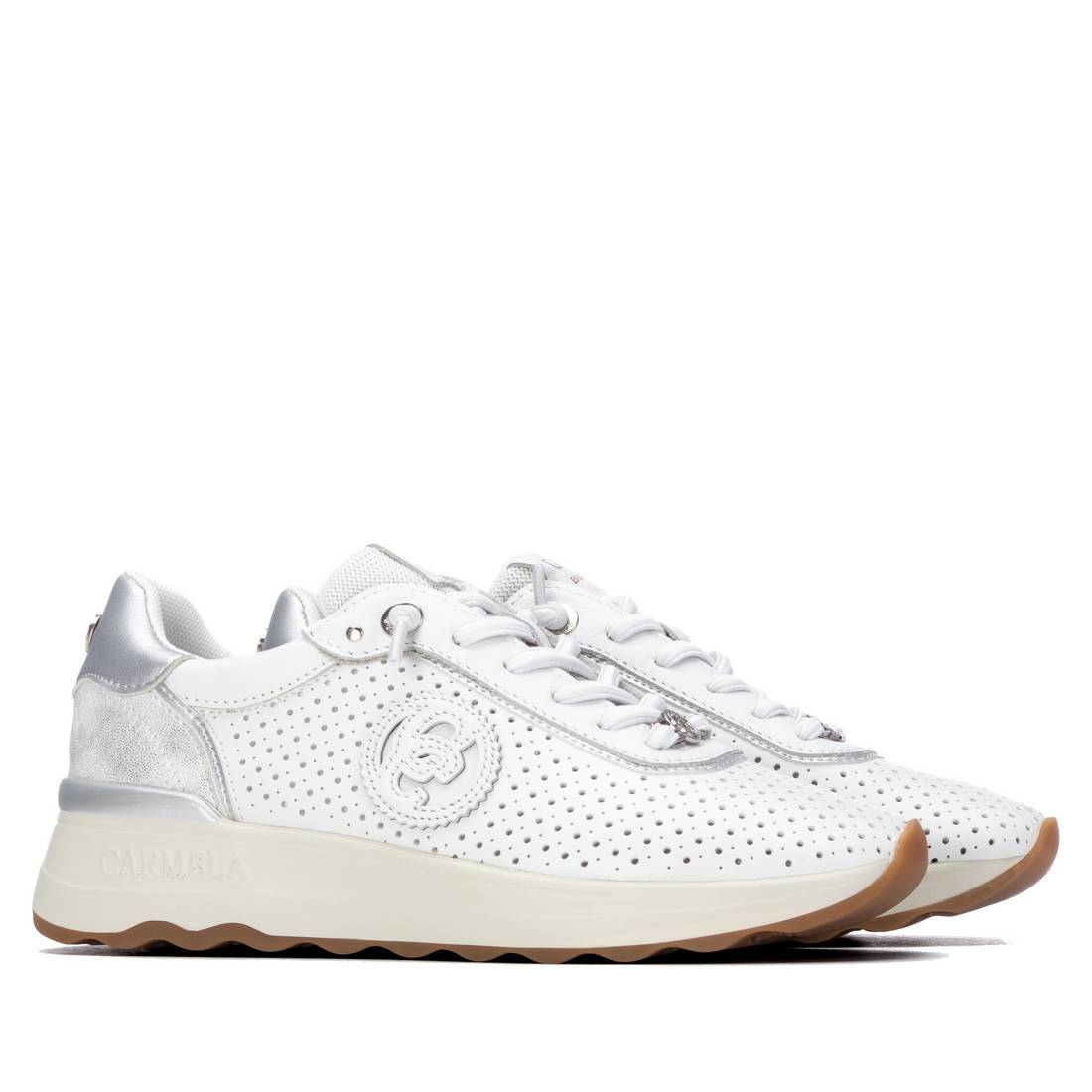 Carmela 16324502 sneakers compensées blanches