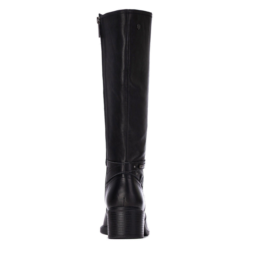 Carmela 16437601 bottes cuir noir talon moyen