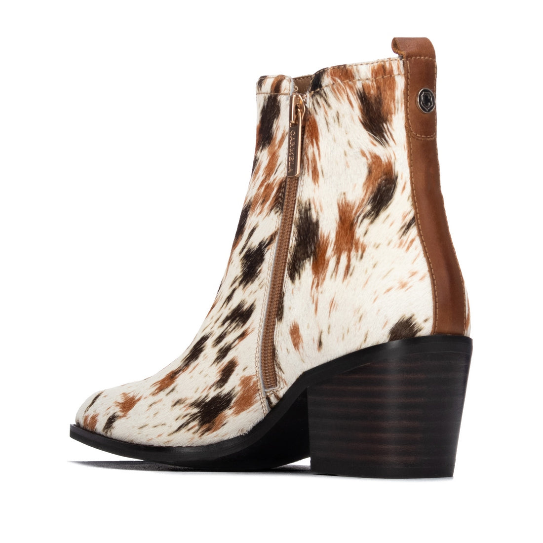 Carmela 16438602 bottines cuir marron léopard