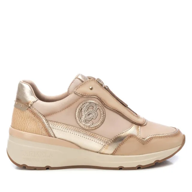 Carmela 16183003 basket cuir blanche plateforme