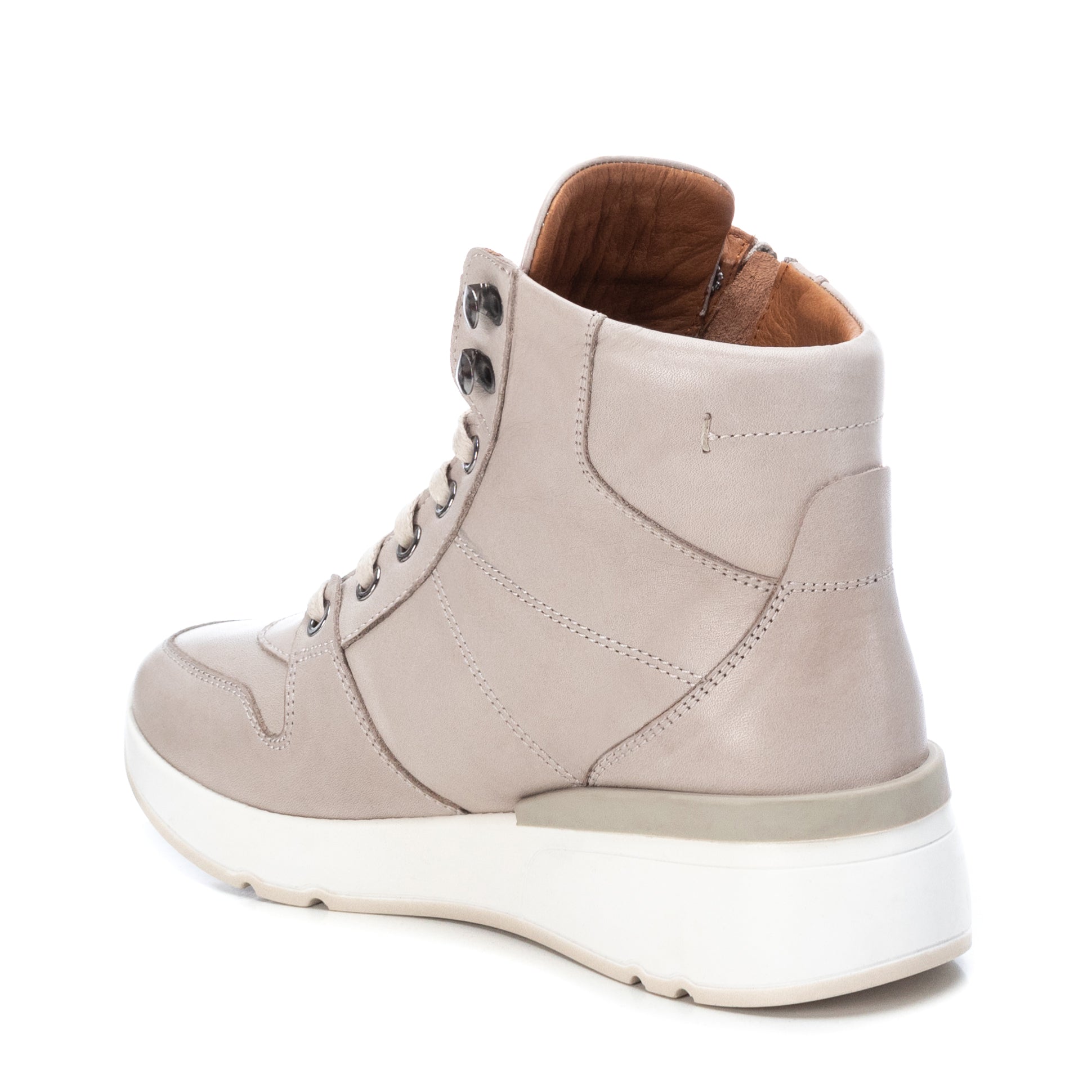 Carmela 16021503 baskets montantes femme blanc cuir