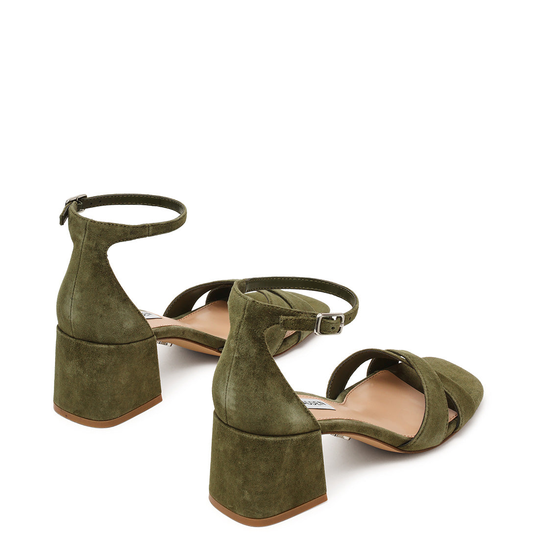 Steve Madden Fergie-SUE sandale olive daim talon 5 cm