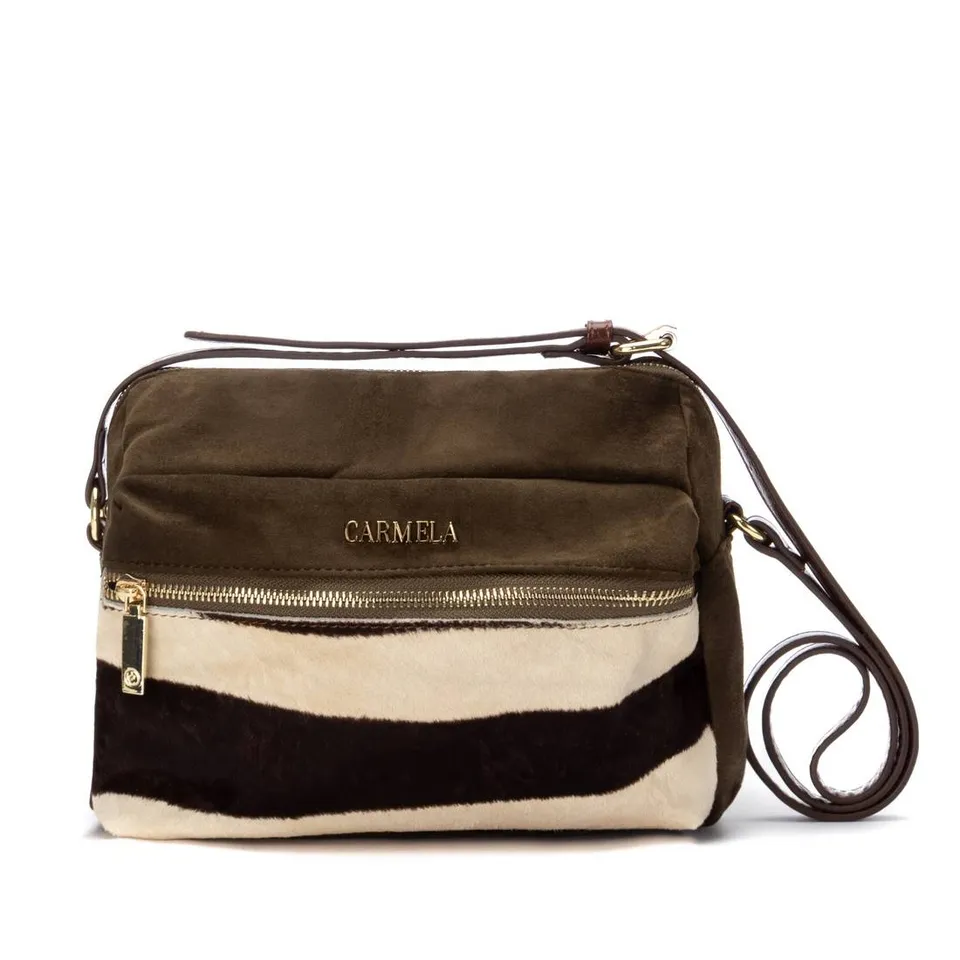 Carmela 18618603 sac bandoulière femme kaki textile