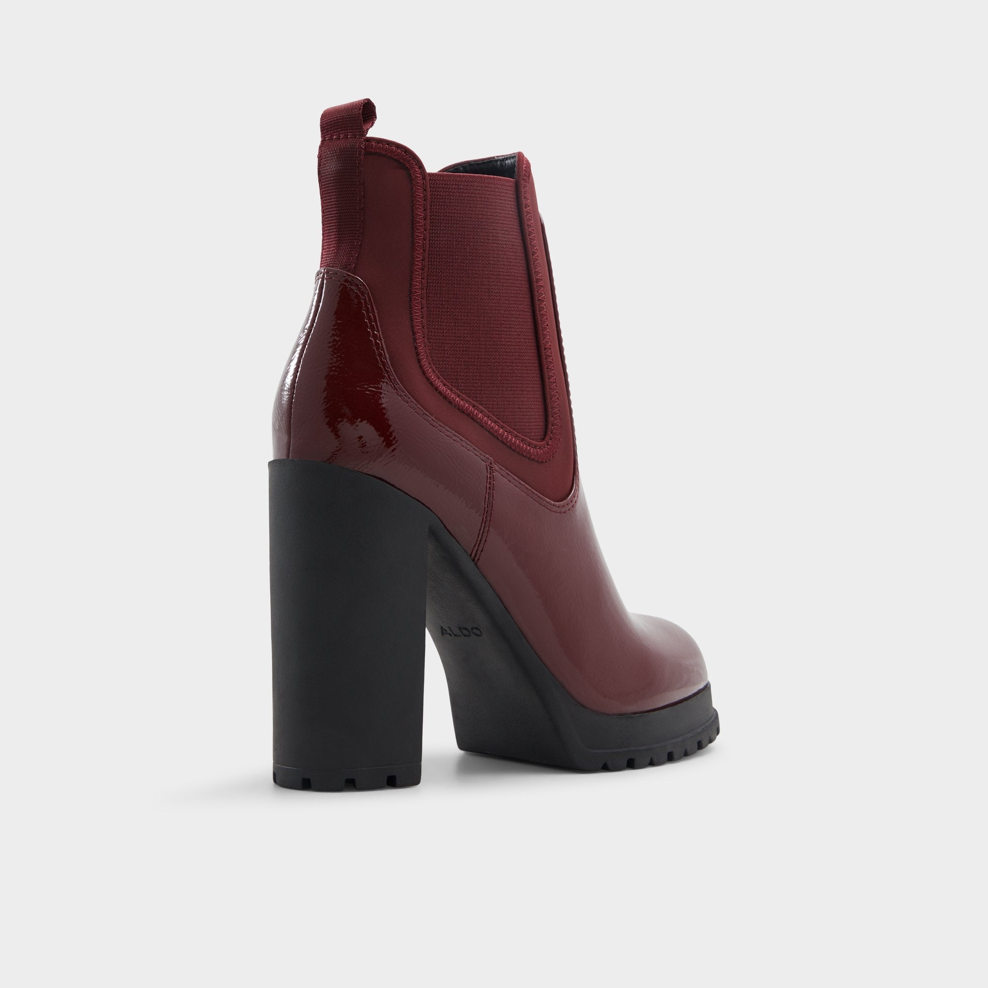 ALDO Bold boots chelsea bordeaux talon bloc