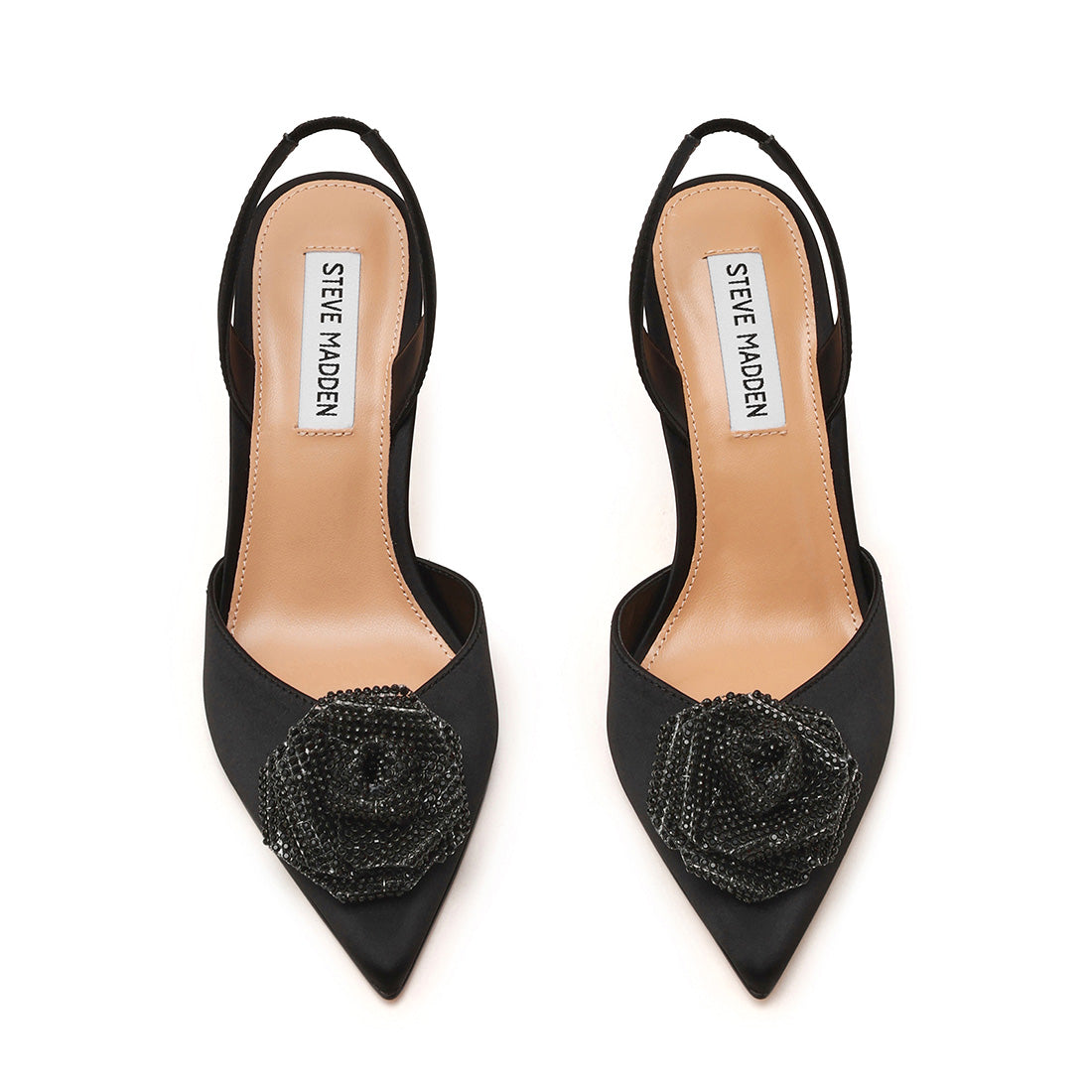 Steve Madden Lysandra sandales noir satin 10 cm