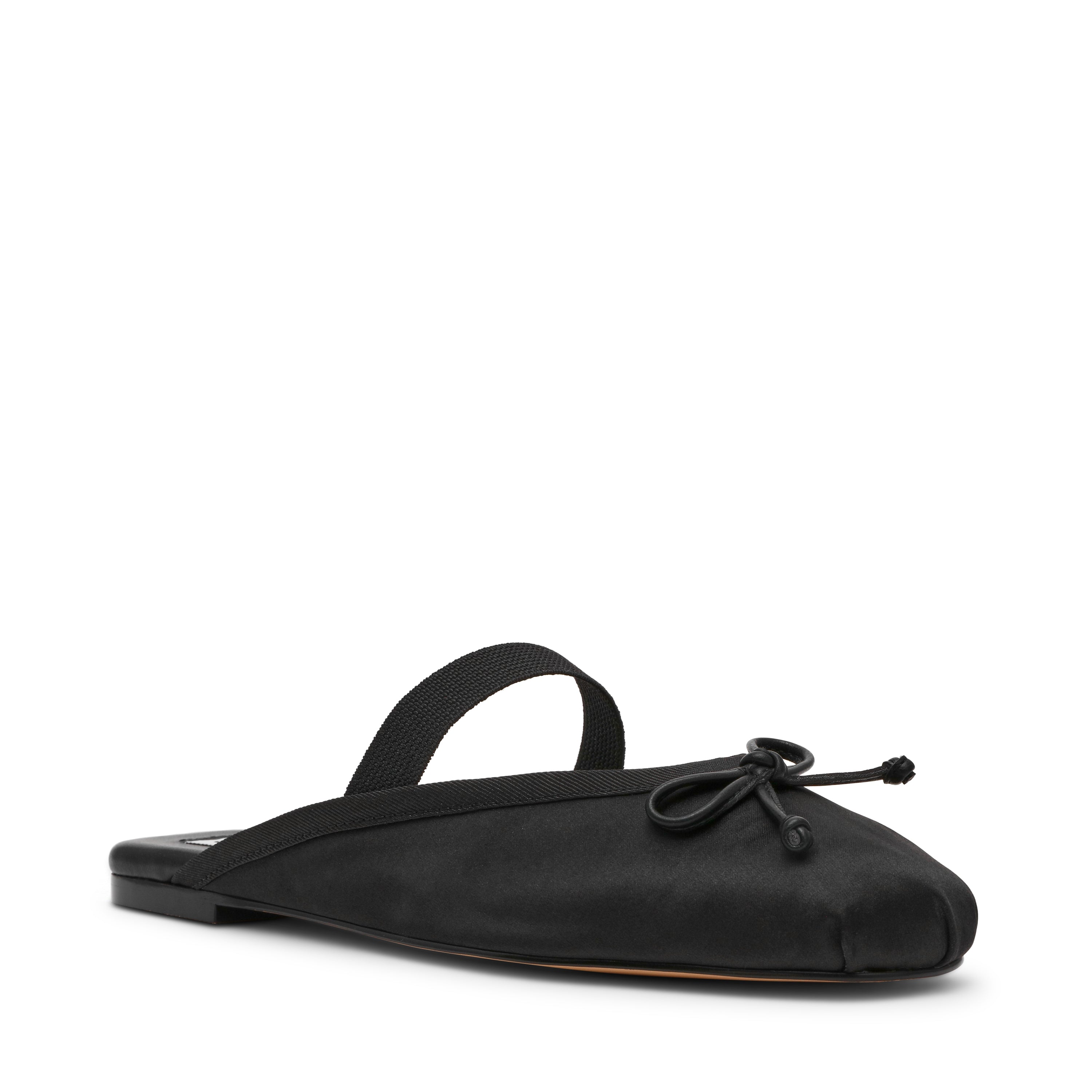 Steve Madden Cutesy ballerine satin noir plate