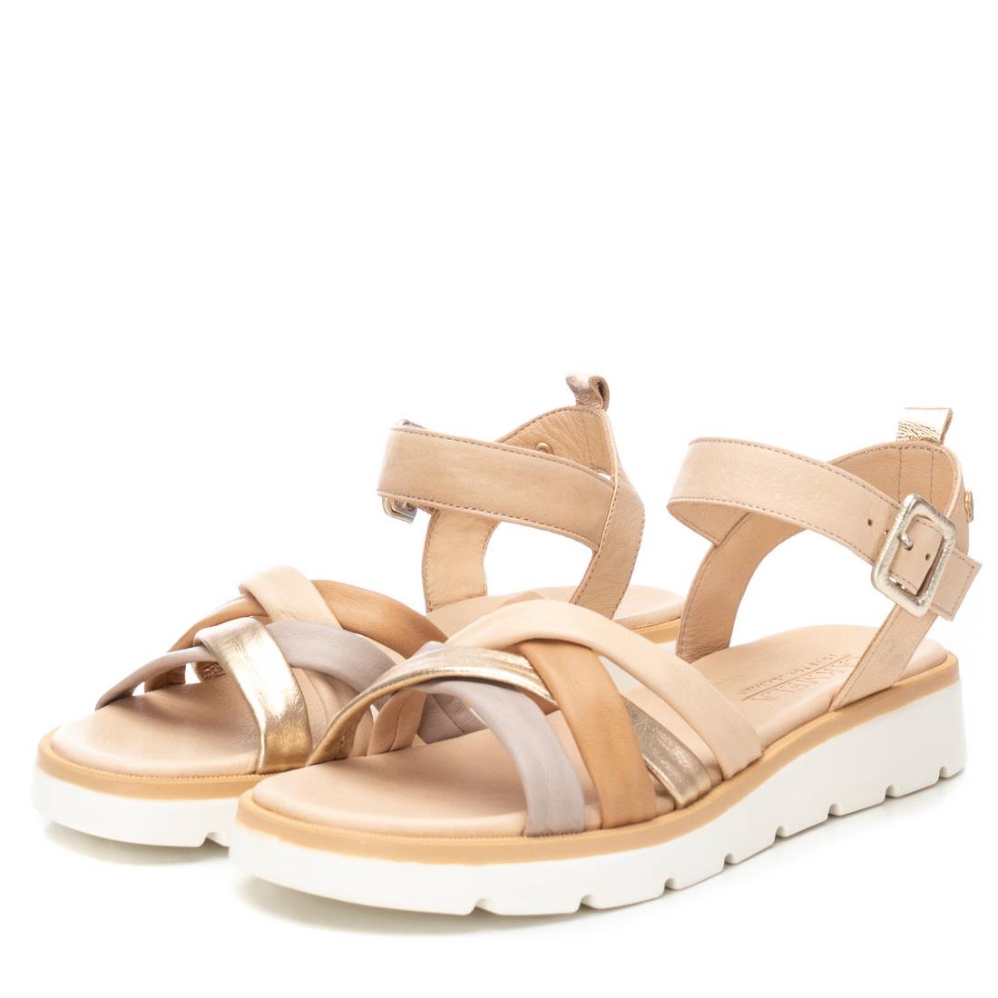 Carmela 16155701 sandales femme marron cuir plates