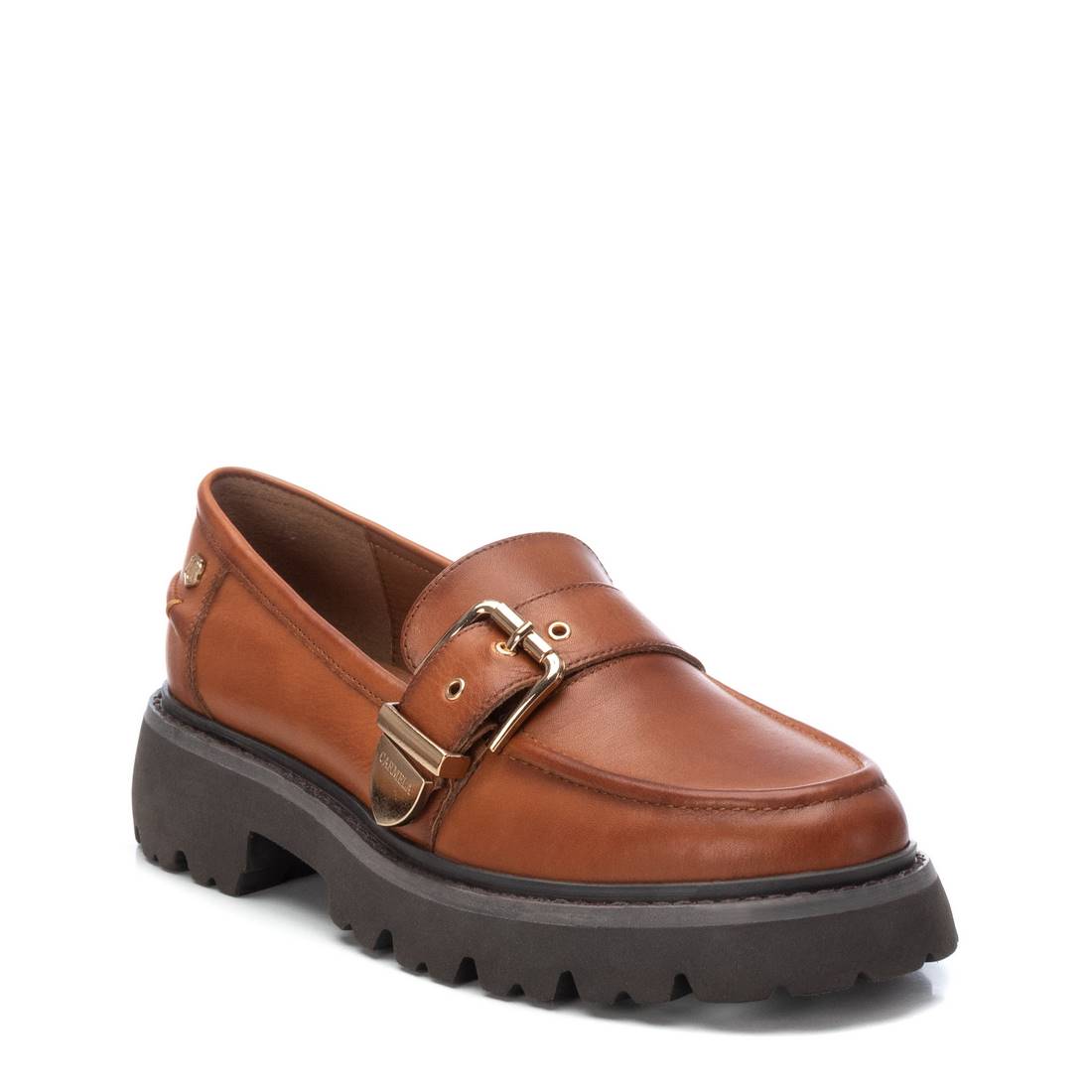 Carmela 16190702 mocassins cuir marron semelle épaisse
