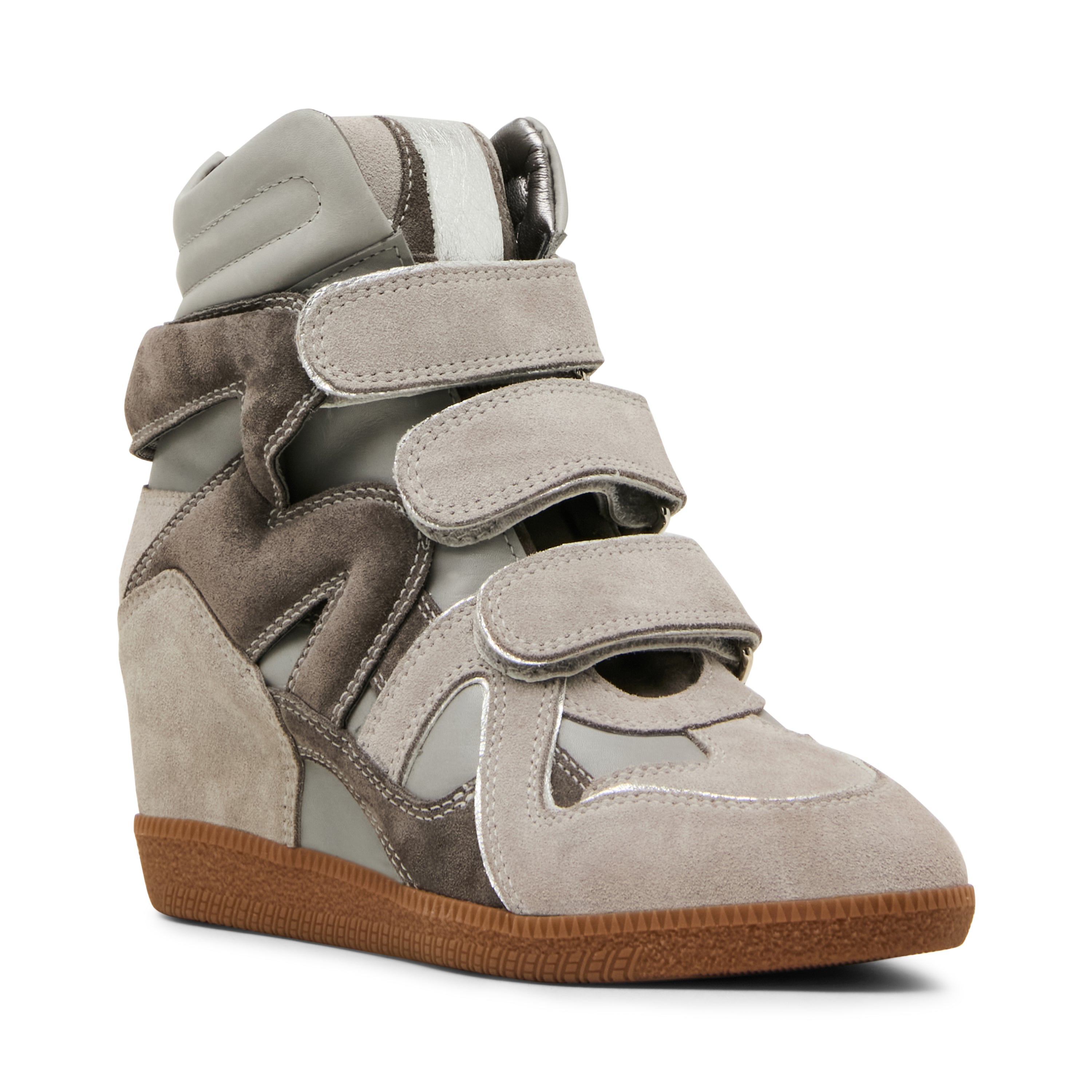 Steve Madden Mavis baskets montantes gris multi daim