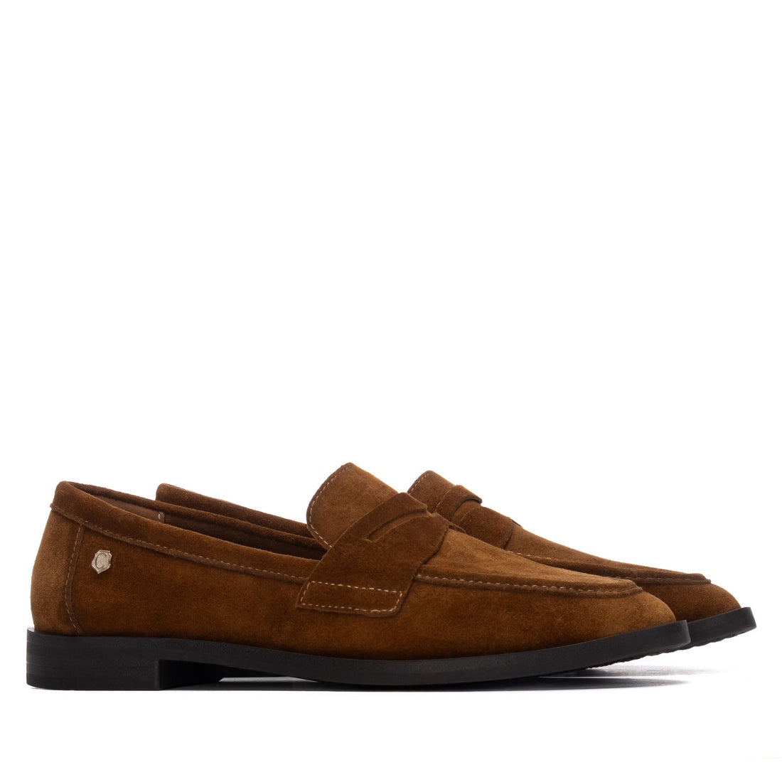 Carmela 16429003 mocassin serrage camel plat