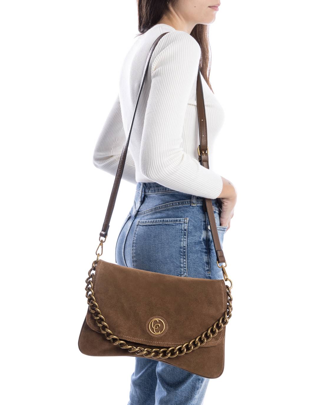 Carmela 18612401 sac femme marron serraje classique