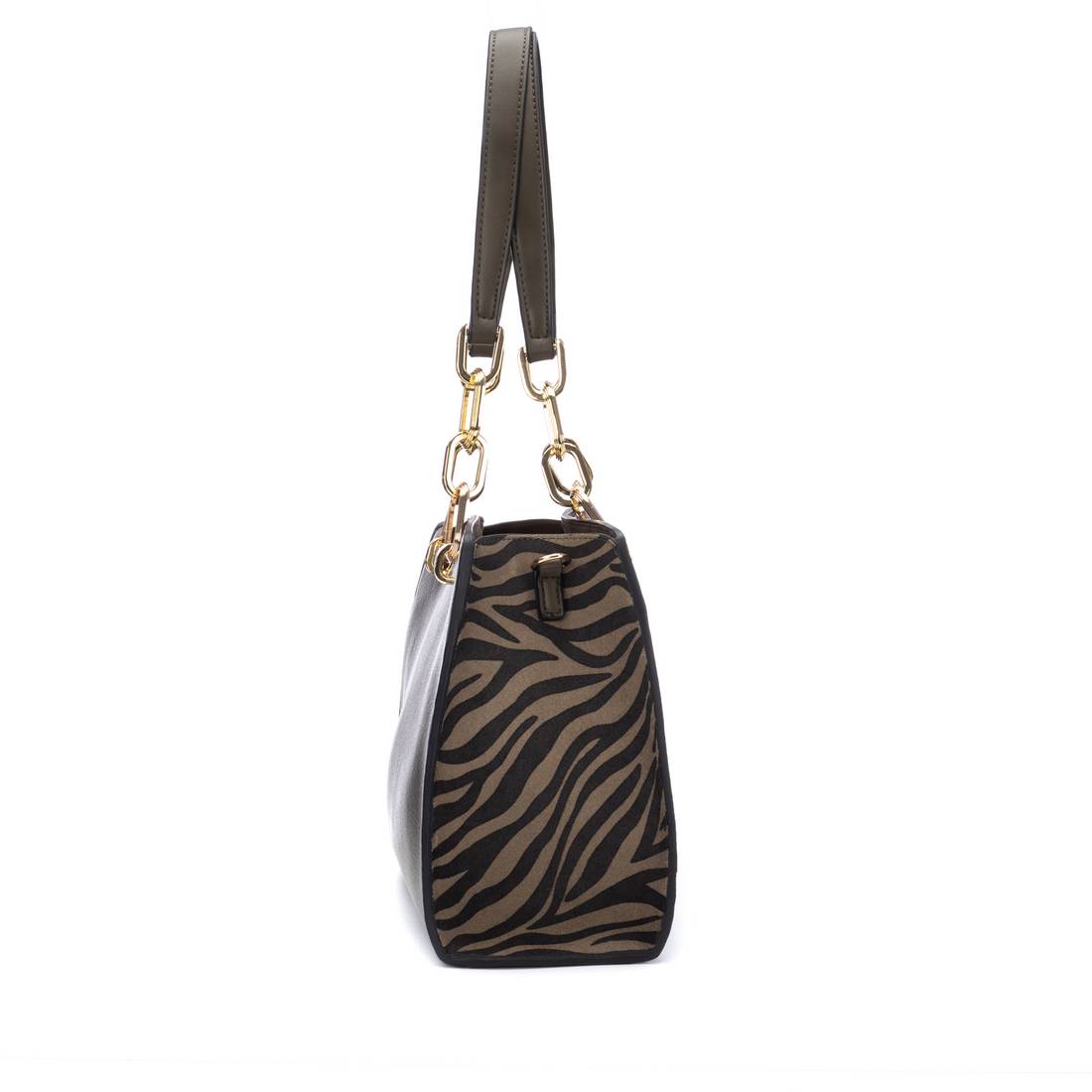 Carmela 18619002 sac cuir kaki épaule