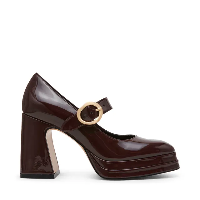 Steve Madden Kylee Escarpins Marron Verni Talon 9 cm