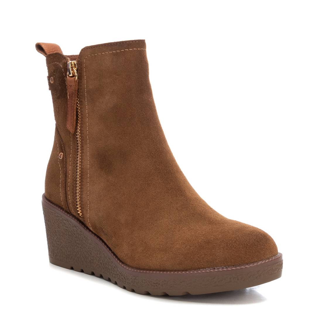 Carmela 16118401 bottine femme marron suède compensée