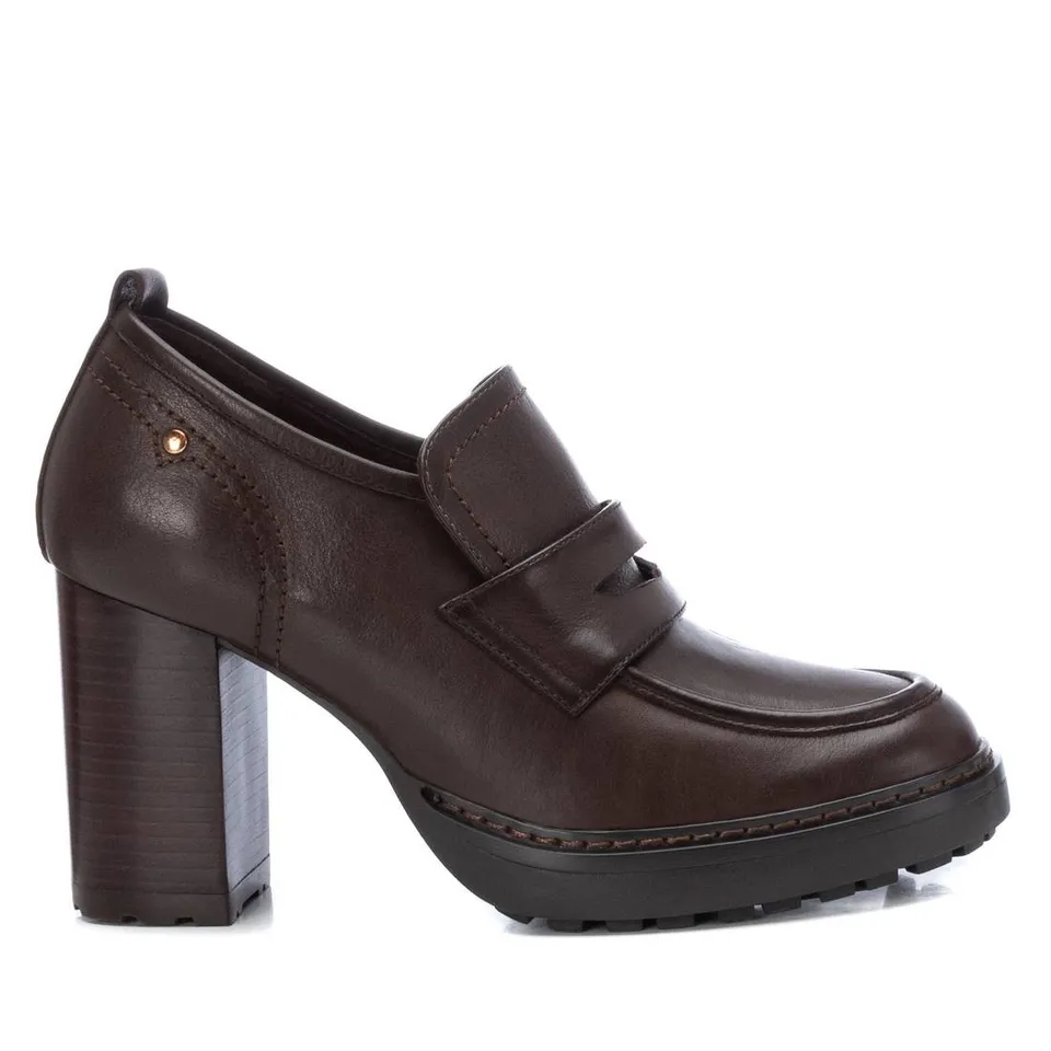 Carmela 16098305 mocassin cuir marron talon 7 cm