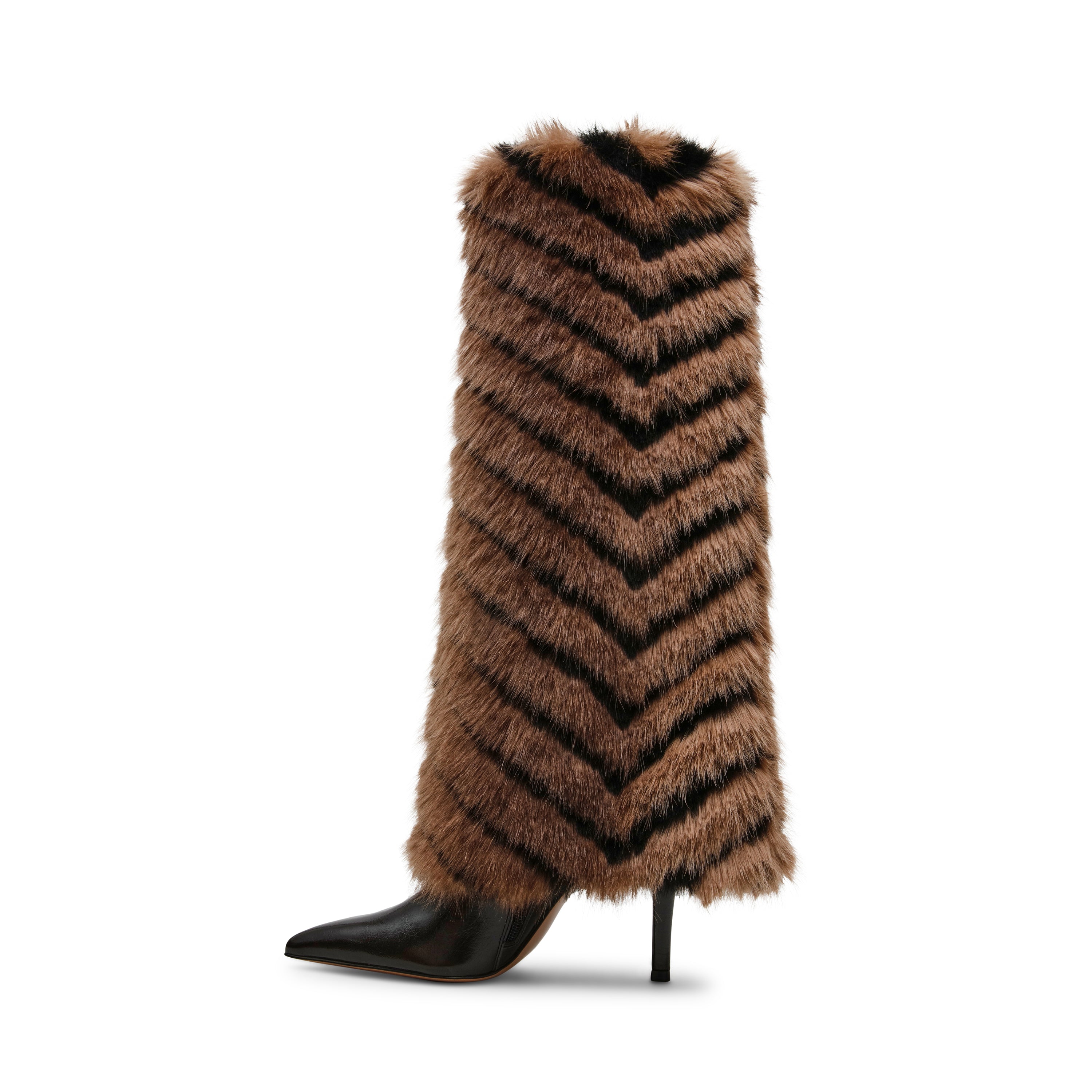 Steve Madden Icon bottine noir beige talon 9,5 cm