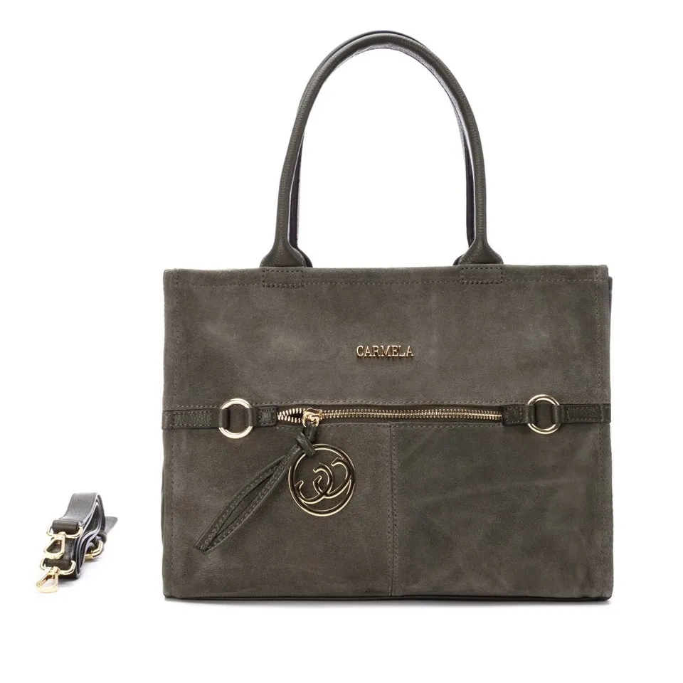 Carmela 186173 18617304 sac cuir kaki