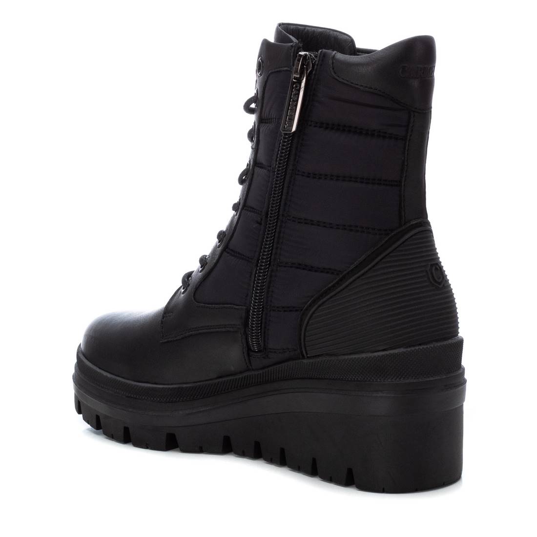 Carmela 16032501 boots cuir noir militaire