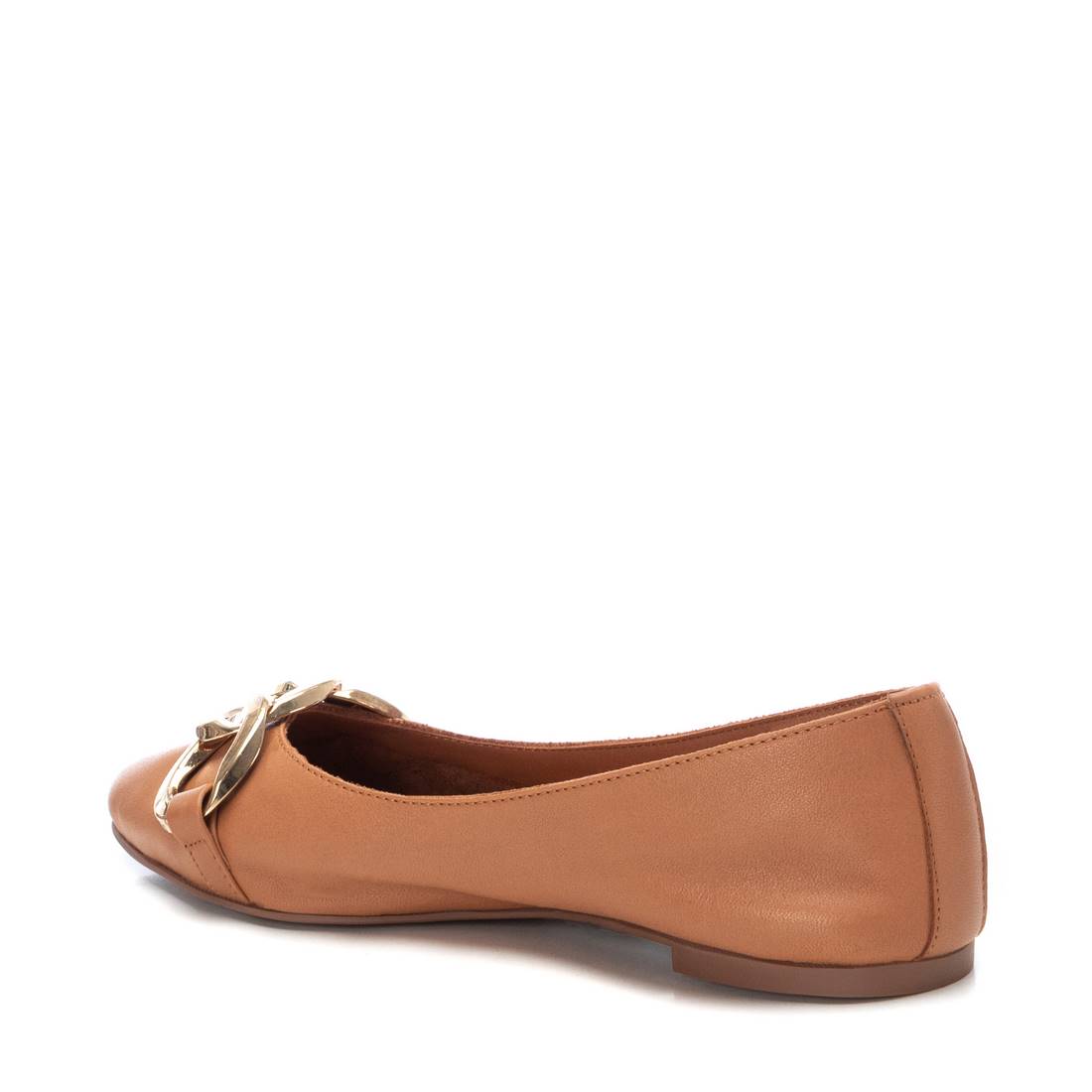 Carmela 16055102 ballerines femme cuir marron chaîne