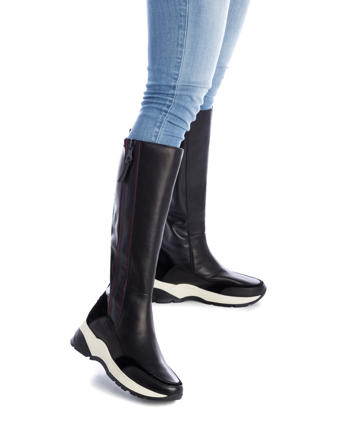 Carmela 16031401 baskets montantes cuir noir
