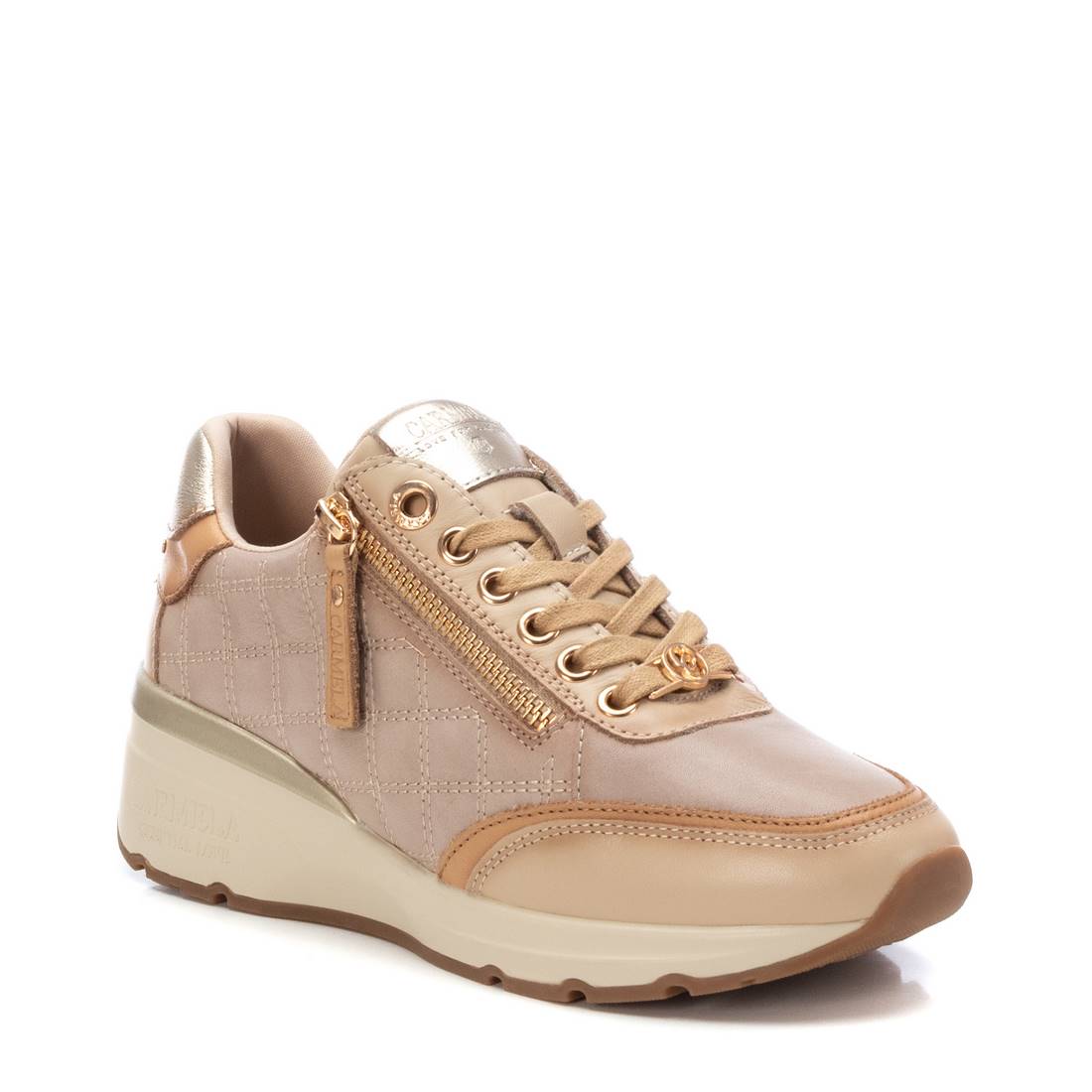 Carmela 16195404 baskets femme marron cuir 4 cm