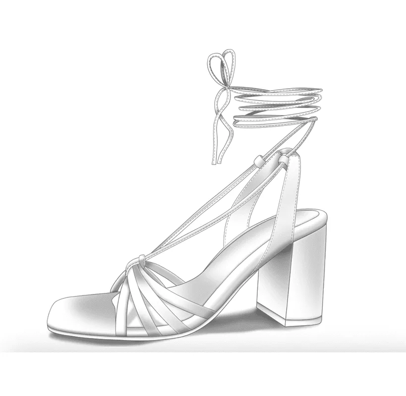 Dessine Moi Un Soulier Sandale Rose sandale talon cuir véritable