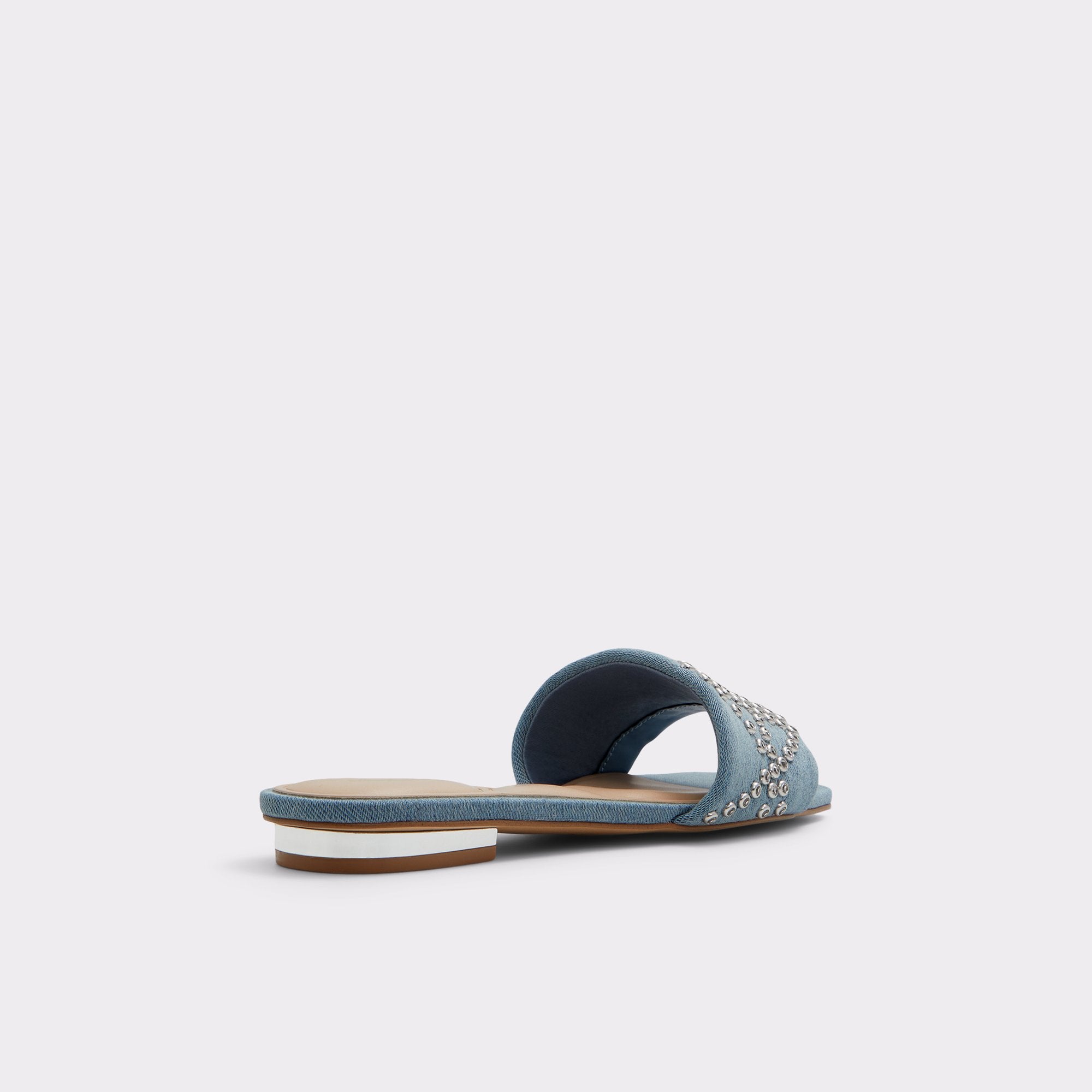 Aldo Bentariel mules plates denim bout carré