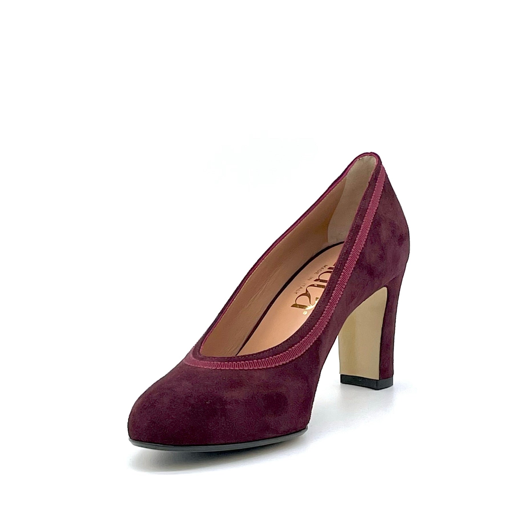 ELATA 54511 escarpins daim bordeaux talon 7,5 cm