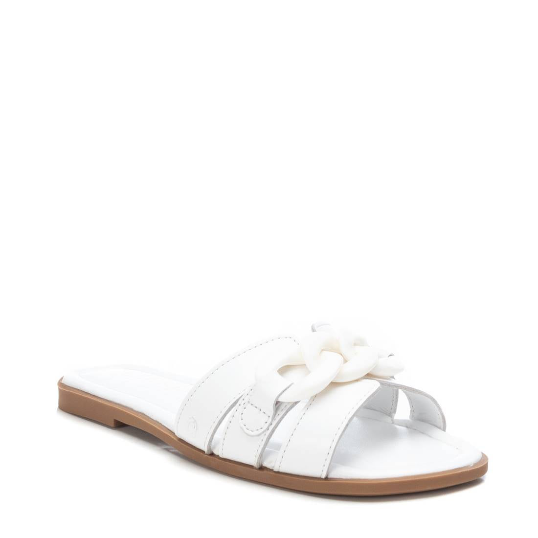 Carmela 160543 16054305 sandales cuir blanc plates